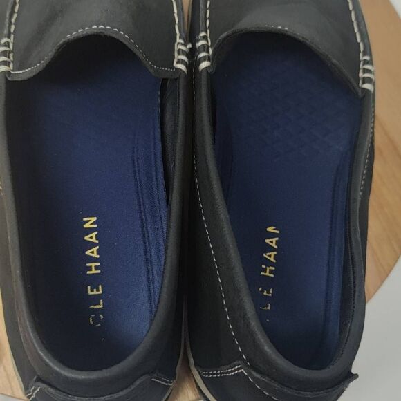 Cole Haan Casual Shoes Mens Size 11.5 Claude Venetian Leather Loafers Black - Picture 7 of 12